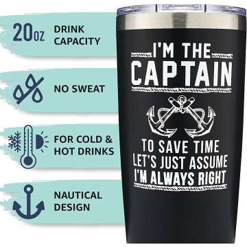 Captain Tumbler Gift