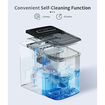 Ecozy Portable Ice Maker - Quick & Convenient Ice