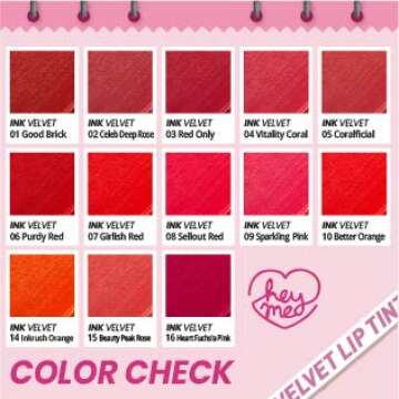 Peripera Ink Velvet Lip Tint Heart Fuchsia Pink