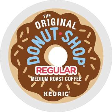 The Original Donut Shop Regular Keurig Single-Serve K-Cup Pods, Medium Roast Coffee, 96 Count (4 Packs of 24)