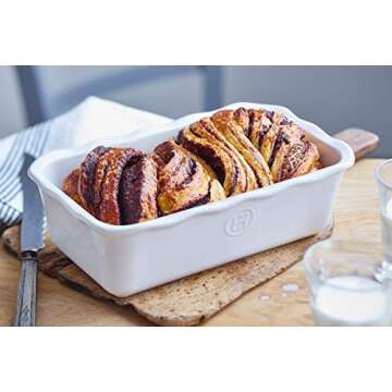 Emile Henry Modern Classic Loaf Pan, 10 x 5.8 x 3.1 inches, Twilight