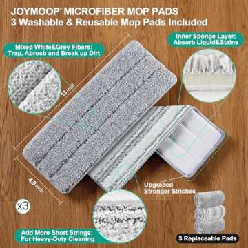 JOYMOOP Mop and Bucket Set for Efficient Cleaning