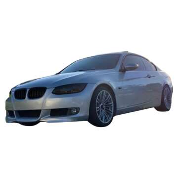 IKON MOTORSPORTS, Front Bumper Lip Compatible With 2007-2010 BMW E92 E93 3-Series Coupe Convertible, Air Dam Chin Splitter M-Tech Style PP Polypropylene Painted #A52 Space Gray Metallic, 2008 2009