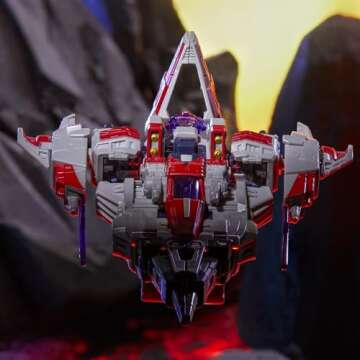 Transformers Legacy United Voyager Class Cybertron Universe Starscream, 7-inch Converting Action Figure, 8+ Years