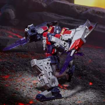 Transformers Legacy United Voyager Class Cybertron Universe Starscream, 7-inch Converting Action Figure, 8+ Years