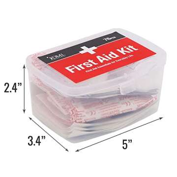 DMI 76-Piece First-Aid Kit for Minor Cuts & Scrapes