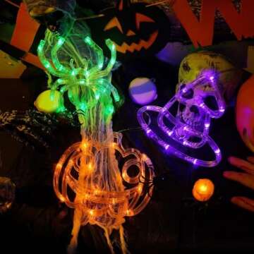 Halloween Decorations 3 Pack with Battery Operated Lights