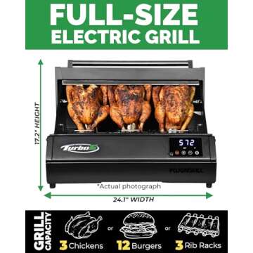 Turbo E Outdoor Electric Grill - Smart 1700W BBQ