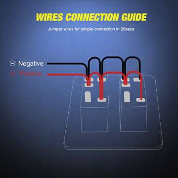 Nilight Aluminum LED Toggle Switch Panel for Vehicles