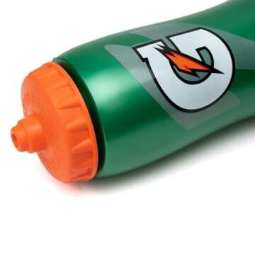 Gatorade 32 Oz Squeeze Water Sports Bottle - Pack of 2 - New Easy Grip Design