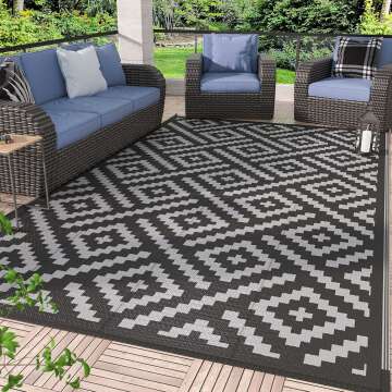 GENIMO Outdoor Rug - Perfect for Patio & Balcony