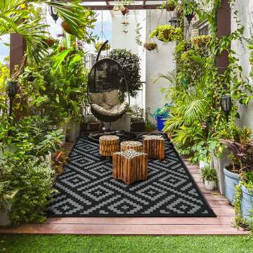 GENIMO Outdoor Rug - Perfect for Patio & Balcony