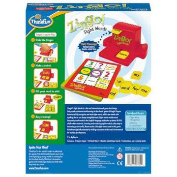 ThinkFun Zingo Number Bingo Game for Kids 4+