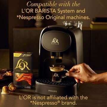 L'OR Espresso Capsules, 50 Count Intense Variety Pack, Single-Serve Aluminum Coffee Capsules Compatible with the L'OR BARISTA System & *Nespresso Original Machines