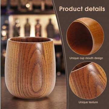 Premium Finished Wooden Old Fashioned Glass - Perfect Bourbon Gift for Men