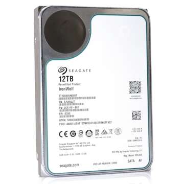 Seagate IronWolf NAS 12TB Hard Drive - 7200RPM Renewed for High Capacity Storage