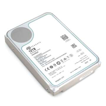 Seagate IronWolf NAS 7200RPM Internal SATA Hard Drive 12TB 6Gb/s 3.5-Inch ST12000VN0007 (Renewed)