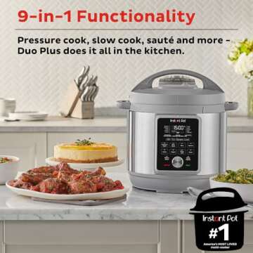 Instant Pot Duo Plus 6-Quart 9-in-1 Electric Cooker & Recipe App