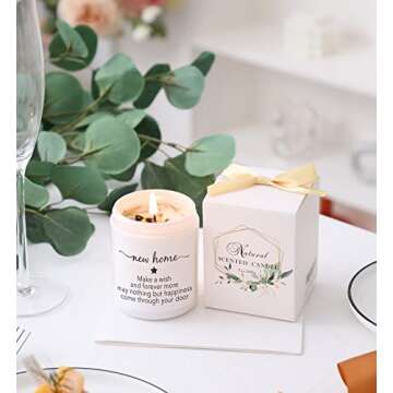 Charming Vanilla & Lavender Scented Candles for Housewarming Gifts