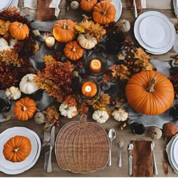 Handwoven Pumpkin Placemat - Festive Autumn Decor for Halloween & Thanksgiving, Natural Seagrass, Charming Rattan Design on Durable Metal Frame