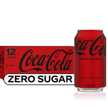 Coke Zero Sugar Cola Soda, 12 oz, 12 Pack (Package May Vary)