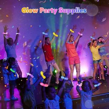 Gigilli 24 Pack Glow Sticks Party Favors for Kids 4-8-12, Goodie Bags Stuffers Light up Pop Tubes, Bulk Glow Necklace Bracelet Birthday Valentines Day Glow in the Dark Party Supplies Party Decoration