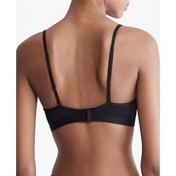 Calvin Klein Form to Body Lightly Lined Triangle Bralette Black