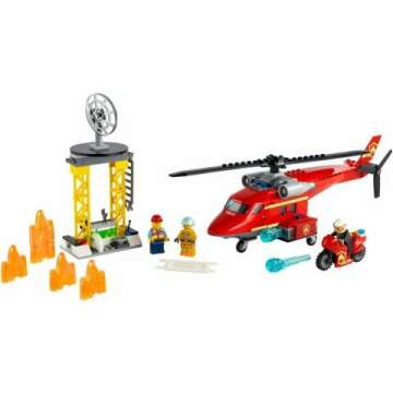 LEGO City Fire Rescue Helicopter 60281 Kit for Kids