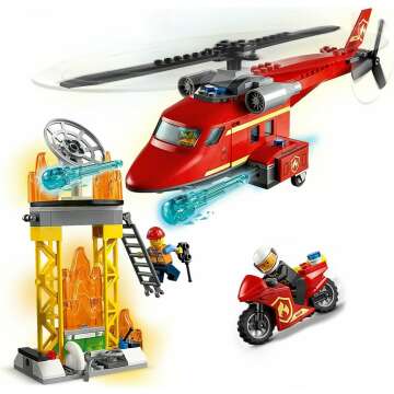 LEGO City Fire Rescue Helicopter 60281 Kit for Kids