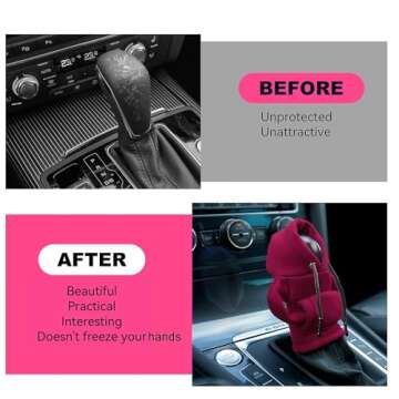 Gear Shift Hoodie Cover, Universal Car Shift Knob Hoodie, Mini Hoodie for Car Shifter, Automotive Interior Cute Gadgets, Car Accessories and Decorations