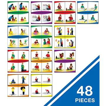 Carson Dellosa Education Carson Dellosa Learning to Sequence Pre-Reading Puzzle Game Set for Kids, Preschool Learning Activity, Storytelling Game for Classroom and Homeschool (42 pc), 9" x 2" x 9"