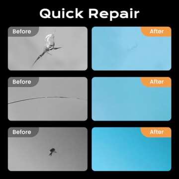 WITIFIG Glass Repair Kit, Windshield Crack Repair kit, Quick Repair Scratch Chip Cracks Repair Kit(2 Pack)