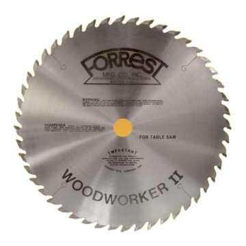 Forrest WW10407125 Woodworker II 10-Inch 40 Tooth ATB .125 Kerf Saw Blade with 5/8-Inch Arbor