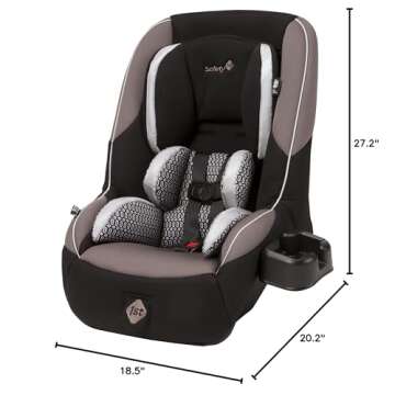 Safety 1st Guide Convertible Car Seat, Fits 3 Across, Forward Facing and Rear Facing, Chambers