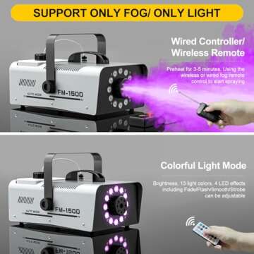 Fog Machine with Remote Control for Events