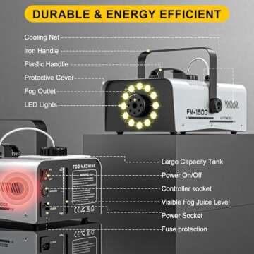 Fog Machine with Remote Control for Events