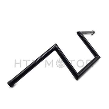 HTTMT HB06-BK Black 25mm 1 inch Handlebar Are Z Style That Feature Early Chopper Styling Motorcycle Handlebar Compatible with Harley Sportster Dyna Bobber FL 1974-1981, FX 1974-1981, XL 1974-1981