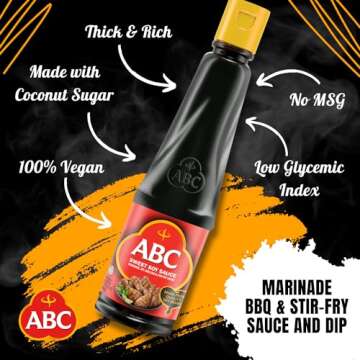 Kecap Manis (Sweet Soy Sauce) - 600 ml(20.2-Ounce)by ABC.