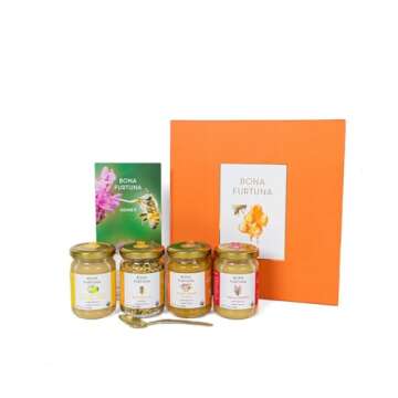 Bona Furtuna The Bee's Knees Organic Bee Pollen & Raw Honey Gift Set - Made in Italy