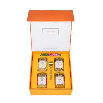 Bona Furtuna Bee Pollen & Raw Honey Gift Set - 4 Pack