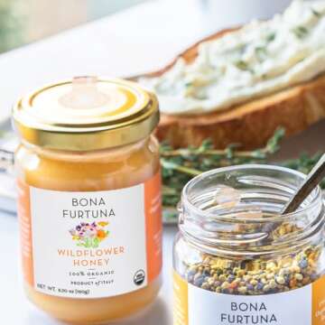 Bona Furtuna Bee Pollen & Raw Honey Gift Set - 4 Pack