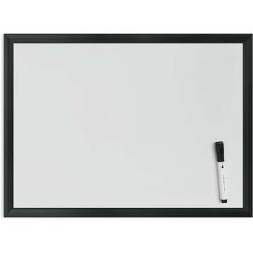 Magnetic Dry Erase Board 17x23 Black Frame