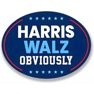 Harris Walz 2024 Bumper Sticker Pack - Waterproof & Durable