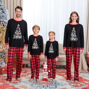 Urkutoba Matching Family Christmas Pajamas Sets - Perfect Holiday PJs for All