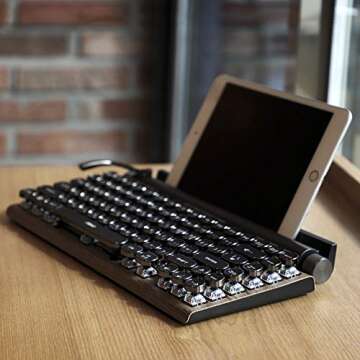 7KEYS Wireless Retro Typewriter Keyboard for iPad