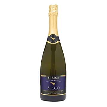 ST. REGIS Secco 25.4 Fl Oz (1 Pack) - Low Calorie and Sugar - Fruity & Floral Rich Flavor from North of Spain Vineyards