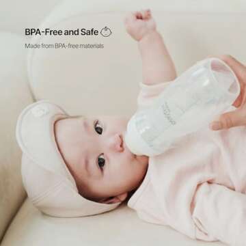 MOTHER-K Disposable Baby Bottle Liner, Must-Have Baby Travel Essentials, BPA Free (8oz, 100pcs)