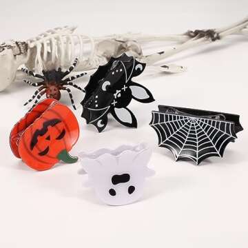 Halloween Hair Clips for Women Girls Cute Bat Spider Web Hair Claw Clips Strong Hold Non Slip Pumpkin Ghost Hair Clip Hair Grips Halloween Gifts Hair Accessories 4PCS