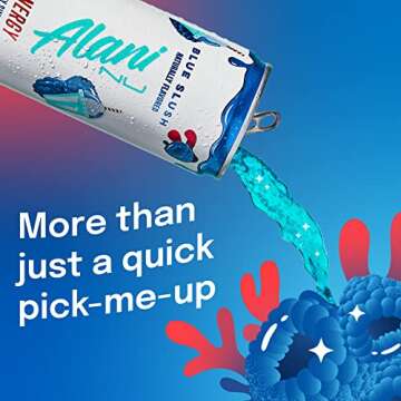 Alani Nu BLUE SLUSH Energy Drinks - Low Calorie 12 Pack