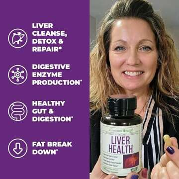 Liver Cleanse Detox & Repair Milk Thistle Supplement. Liver Support with Choline, Artichoke Extract, Chicory & Dandelion Root Supplement. Milk Thistle Liver Detox & Liver Cleanse. 60 Liver Health Caps